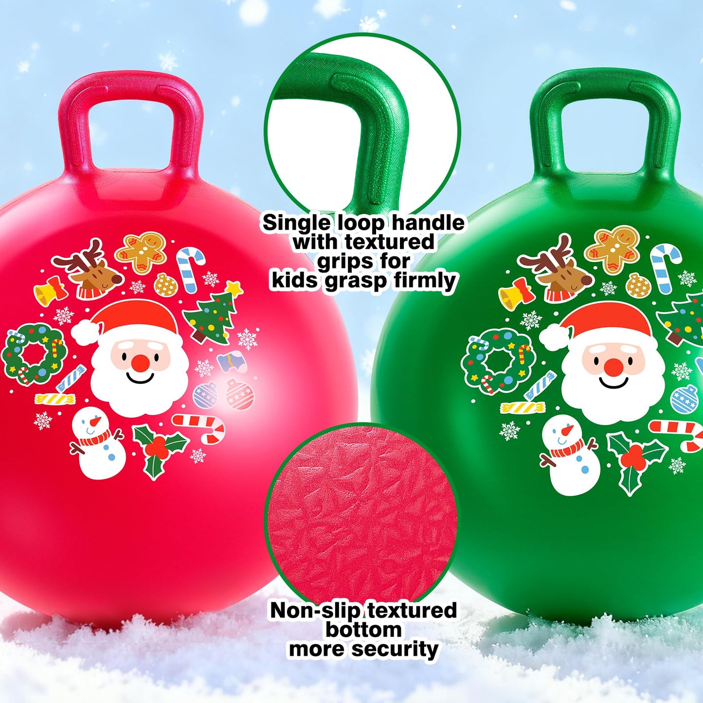 ZOOJOY 18In 2 Pack Christmas Hopper Ball