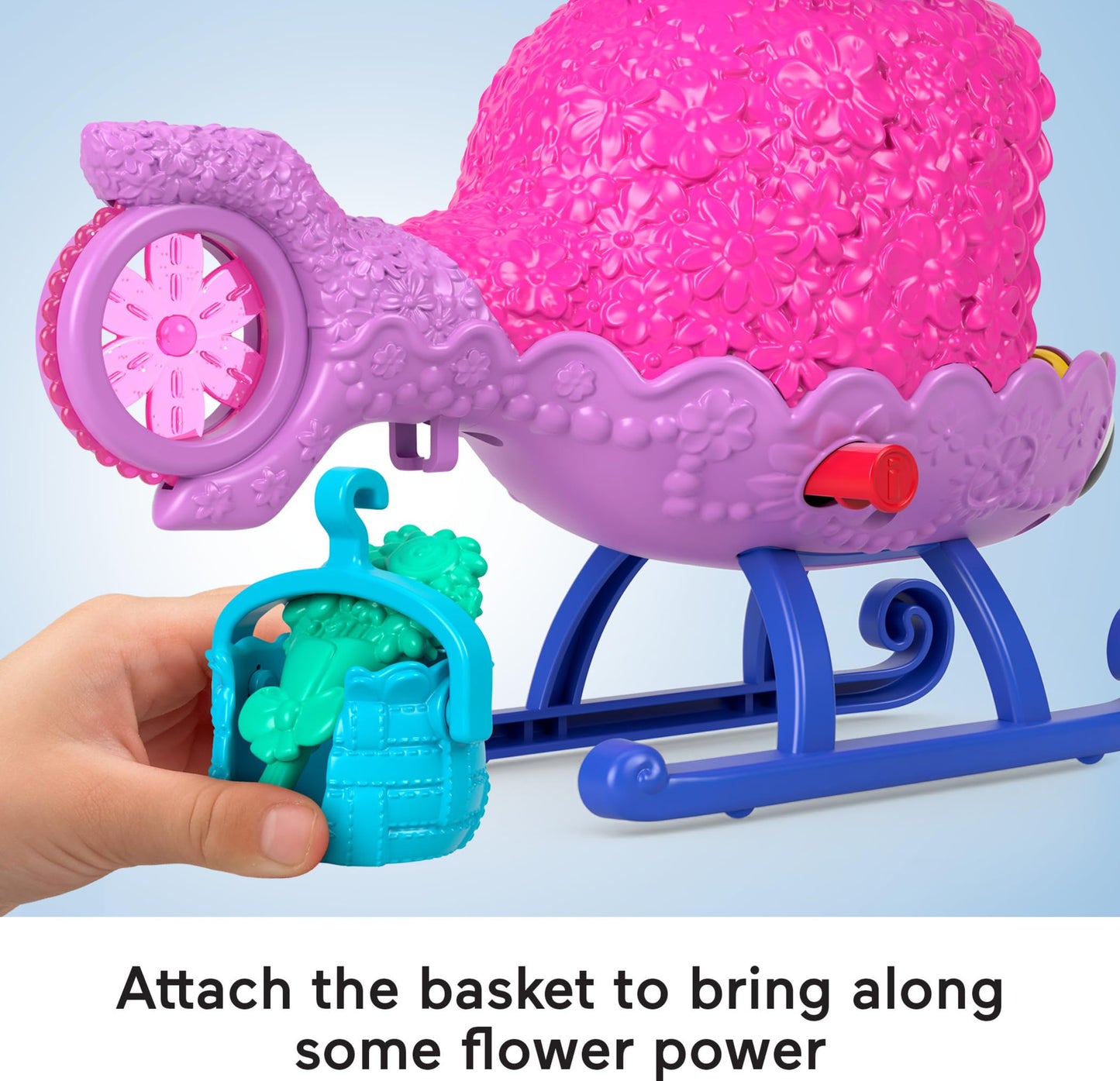 Fisher-Price Imaginext DreamWorks Trolls Toys Poppy's Copter, Helicopter & Figure Playset for Pretend Play Kids Ages 3+ Years