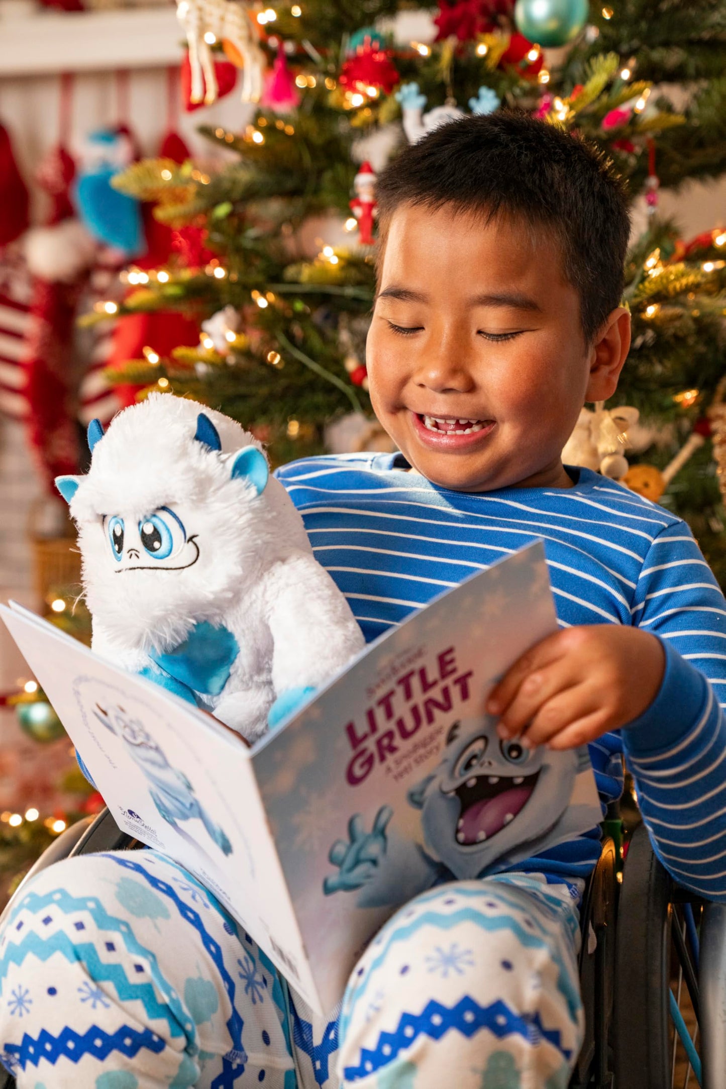 Little Grunt Yeti & Book with Exclusive new Tale Little Grunt: A SnoBiggie Yeti Story by Chanda A. Bell for Fans of The Elf on the Shelf Santaverse