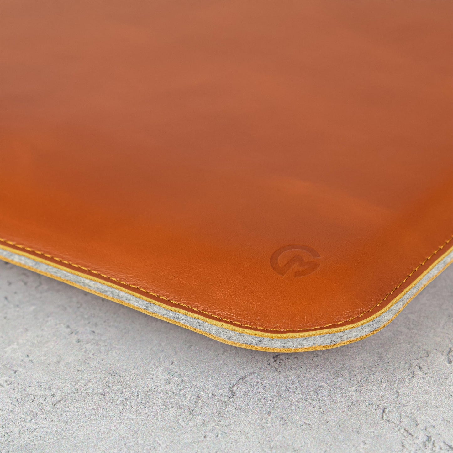 Casemade Real Leather Laptop Sleeve for MacBook Pro & Air Fits 13, 14, 15 & 16 Inch - Genuine Full Grain Leather with Soft Wool Lining (16 Inch - 2021+ M1/M2/M3/M4)
