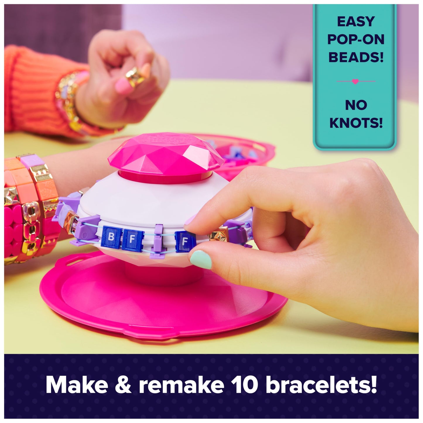 Cool Maker, PopStyle Bracelet Making Kit with 170 Beads, Make & Remake 10 (Packaging May Vary), Jewelry Kit, Gifts & Stocking Stuffers for Girls Ages 7 and up