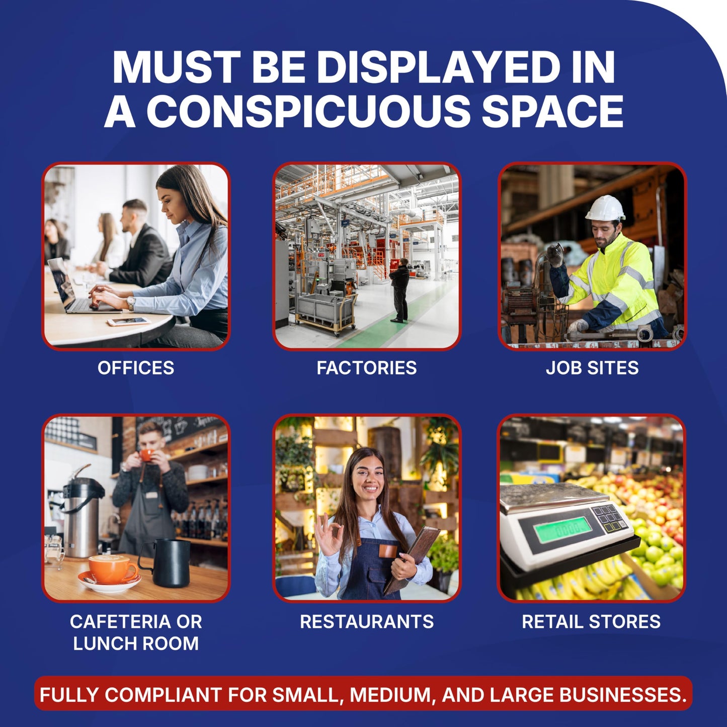 2026 New York State and Federal Labor Law Poster - English Spanish Combo - OSHA Workplace Compliant - Mandatory Regulations Posting for Employees - Required Compliance Posting 17" x 40" Laminated (English Spanish Combo)