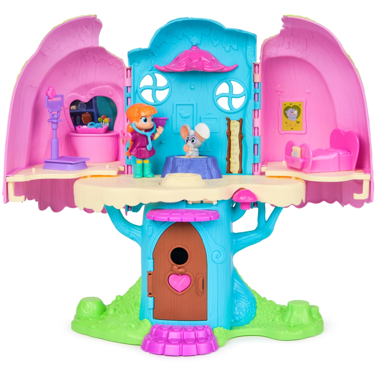 Vida the Vet, Vet Clinic, Treehouse Playset with Action Figures, Dollhouse Furniture & Accessories, Kids Toys for Girls & Boys Ages 3 and up