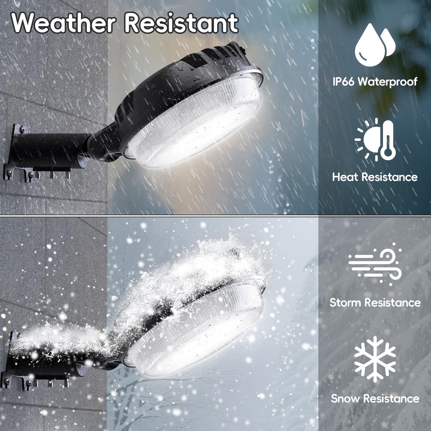 MOONTIP 150W 2 Pack LED Barn Light 20000LM Dusk to Dawn Outdoor Lighting with 150° Adjustable Photocell 6500K Daylight Yard Lights, IP66 Waterproof Area Street Light for Farmhouse Barns Warehouse