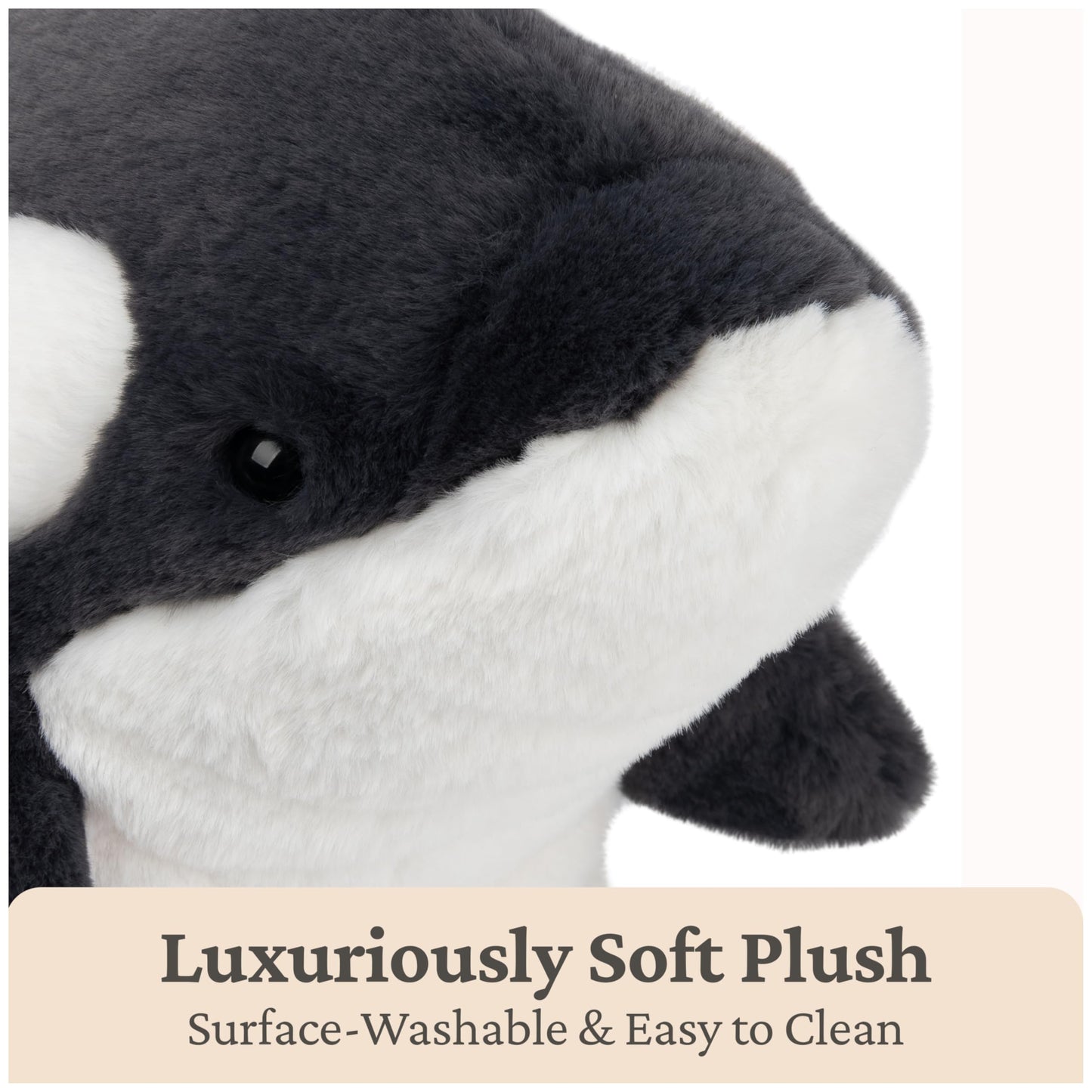 GUND Flynn Orca Whale Plush, Premium Whale Stuffed Animal for Ages 1 and Up, Black/White, 10”