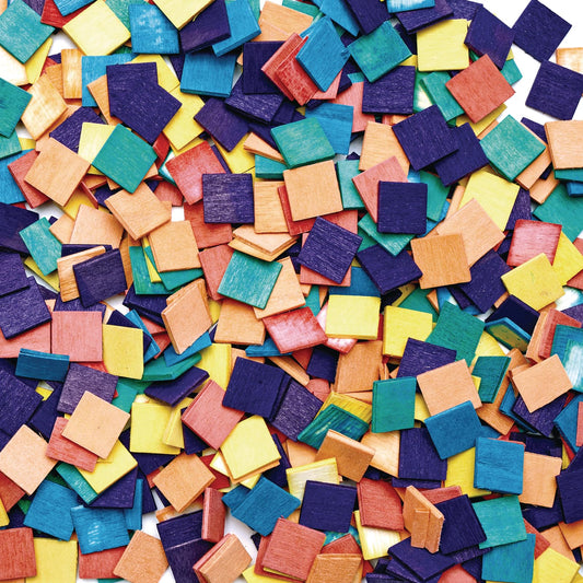 Colorations WMSC Wood Mosaic Squares (Pack of 1000)