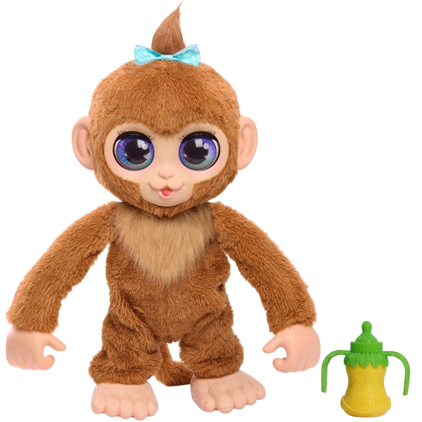 furReal Peanut The Playful Monkey Interactive Toy, 15-inch Realistic Plush, Kids Toys for Ages 4 Up, Gifts and Presents