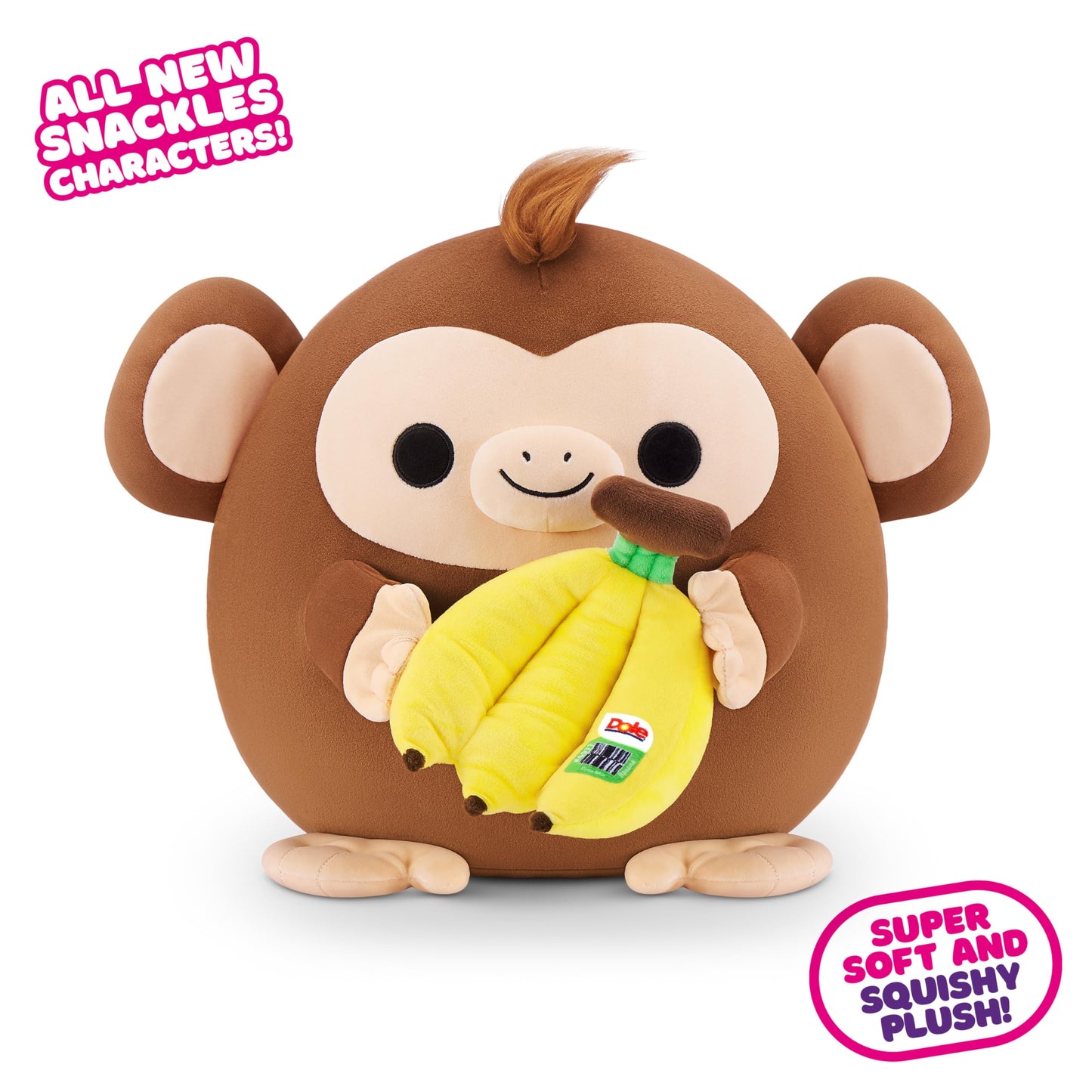 SNACKLES Plush Medium Series 2 Plush 16" Monkey&Dole (Banana)
