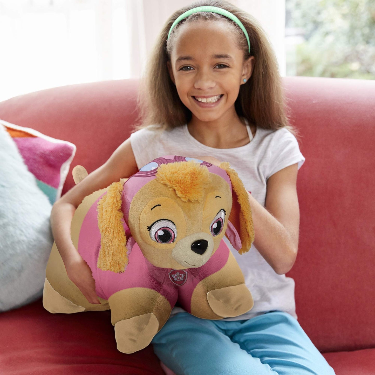 Pillow Pets Helicopter Pilot Paw Patrol Skye, 16" (NIC-NS-Skye)