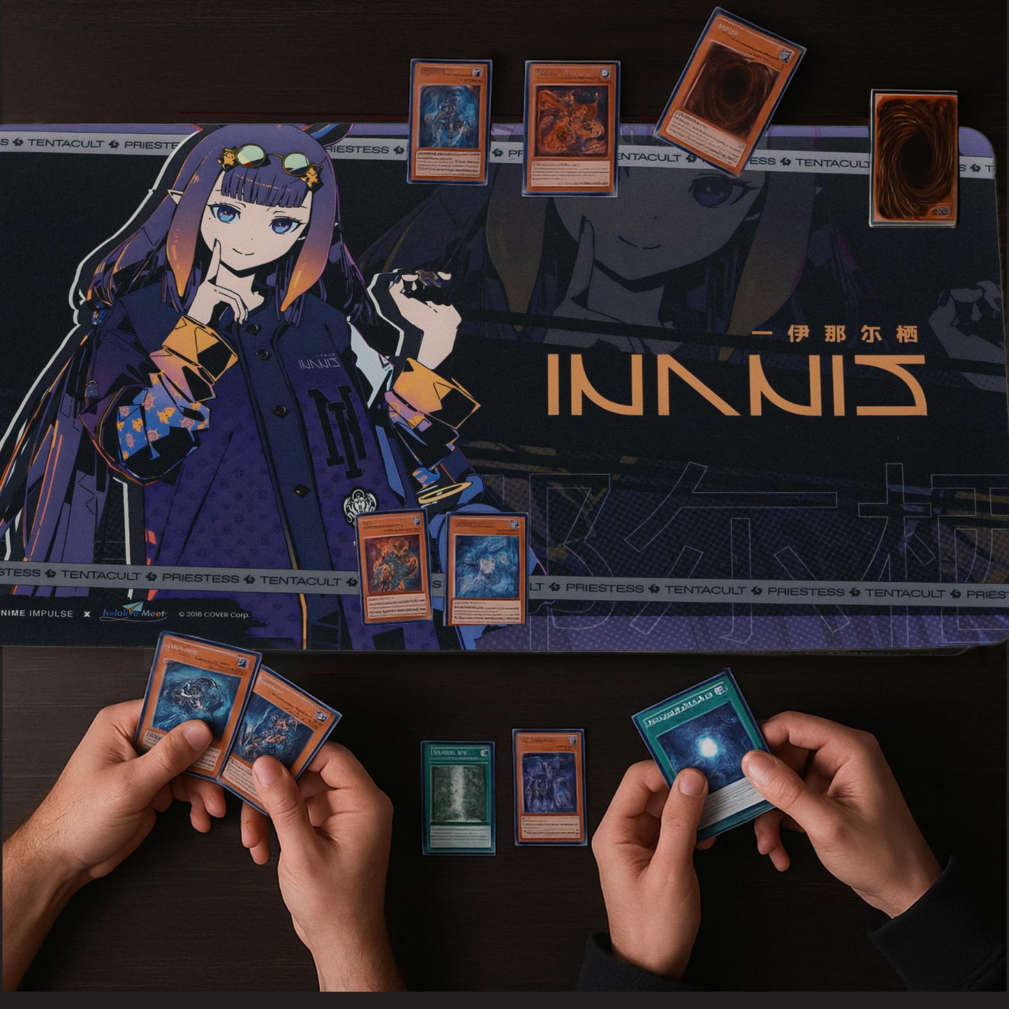 ANIME Impulse x Ninomae Ina’NIS Desktop Gaming Mousepad, hololive Production Officially Licensed Premium Grade Non-Slip TCG Playmat or Office Desk Mat for Keyboard and Mouse