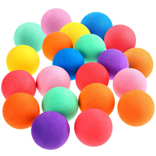 Cindeer 100 Pcs Mini Foam Balls Bulk for Kids Soft Lightweight Sponge Balls 1.57 Inches Assorted Play Orb for Birthday School Classroom Party Favors Fillers Carnival Prizes Gift, 7 Colors