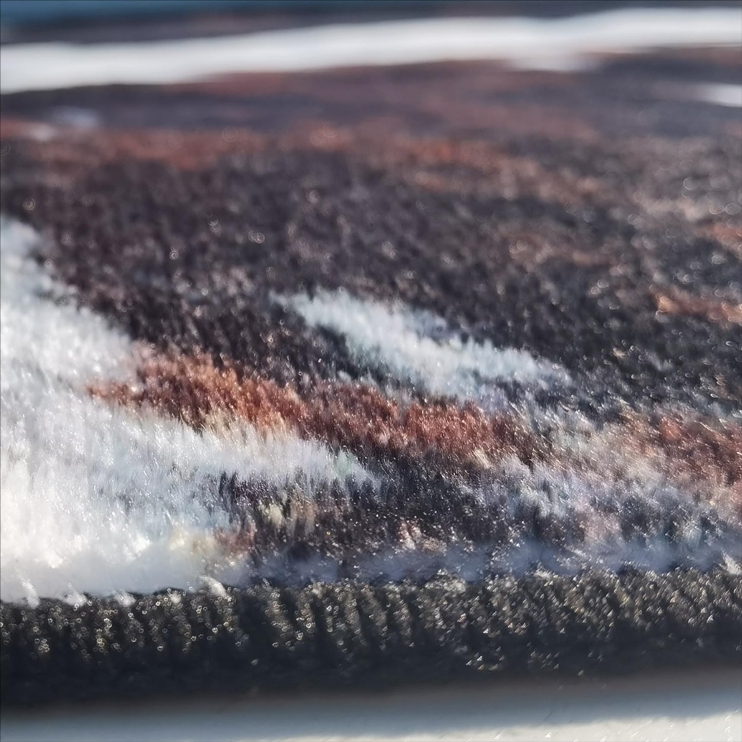 MUGINYU Western Cowhide Area Rug 5x7 for Bathroom Home Decor,Brown Cow Print Rug,Farmhouse Cowboy Animal Fur Rug Non Slip Washable (Brown Cow)