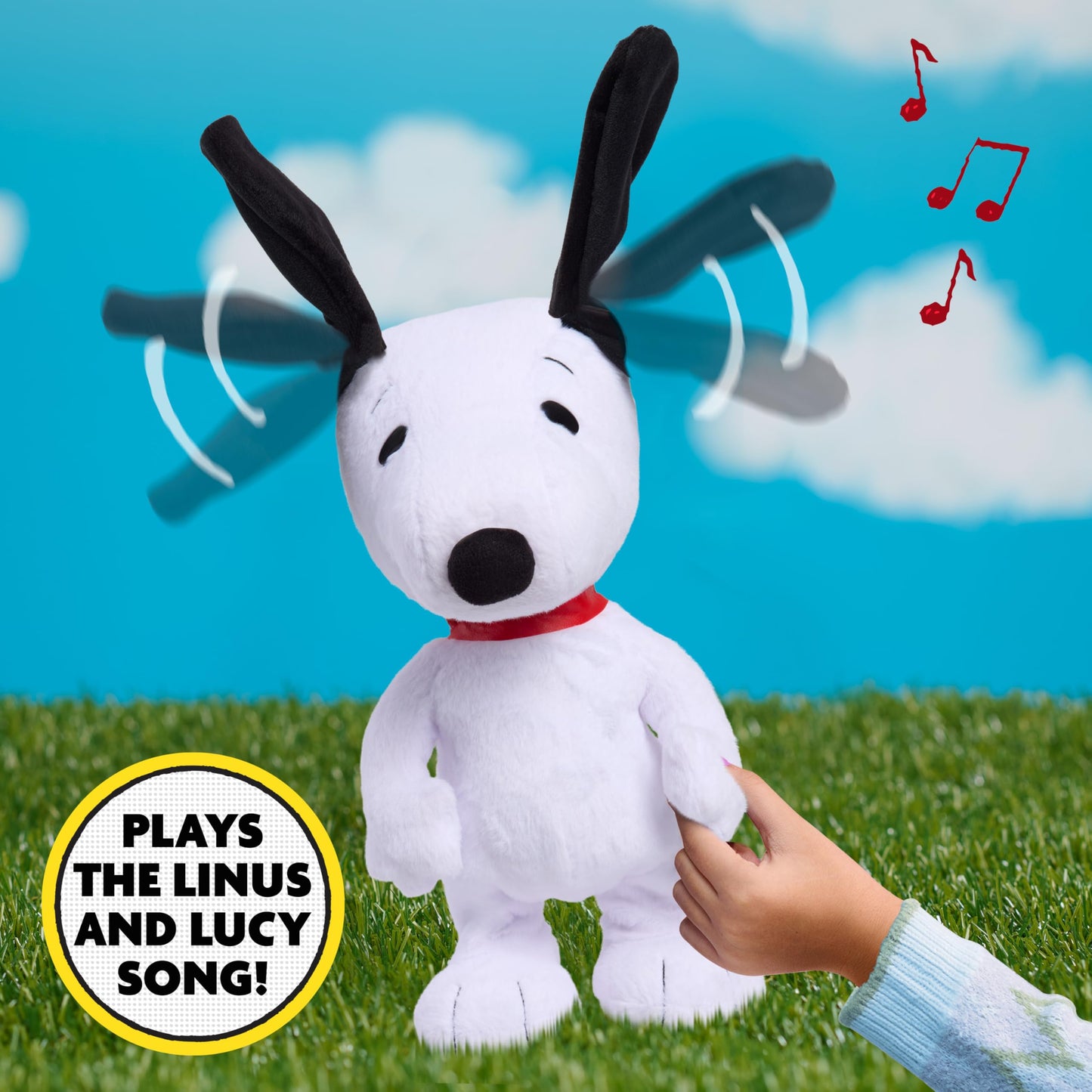 Just Play Peanuts Happy Dance Snoopy Plush, Kids Toys for Ages 3 Up