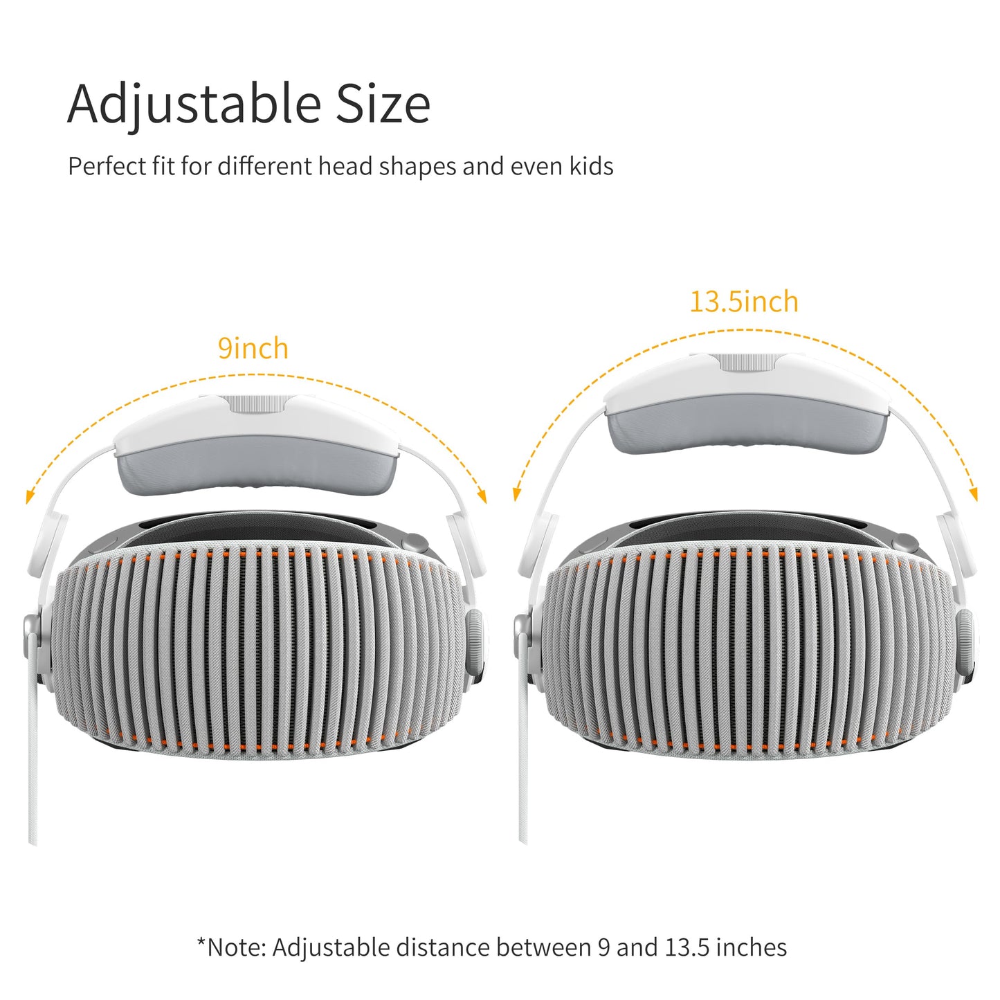 iofeiwak Head Strap Compatible with Apple Vision Pro - Adjustable Confort Head Strap with Soft Sponge Pads