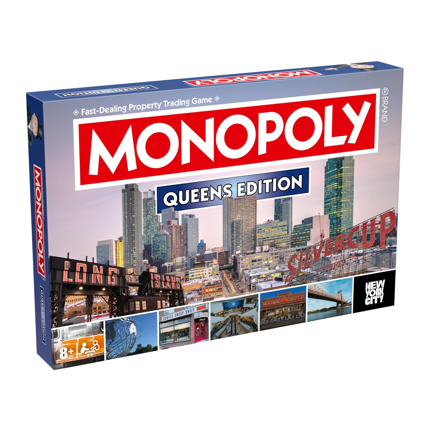 Monopoly Board Game Queens NY Edition : 2-6 Players Family Board Games for Kids and Adults, Board Games for Kids 8 and up, for Kids and Adults, Ideal for Game Night