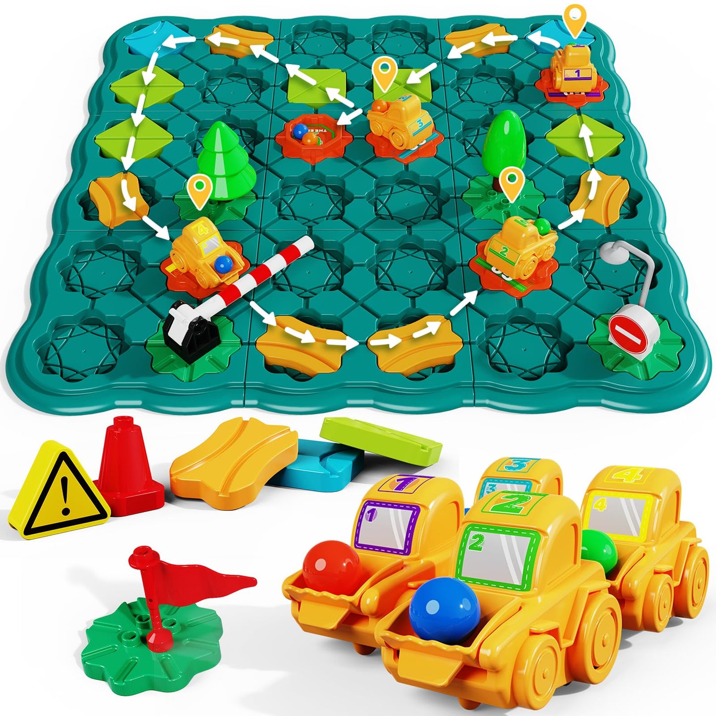 STEM Board Games for Kids Maze Learning Games Learning Games Montessori Logic Path Track Building Blocks Preschool Birthday for Boys Girls