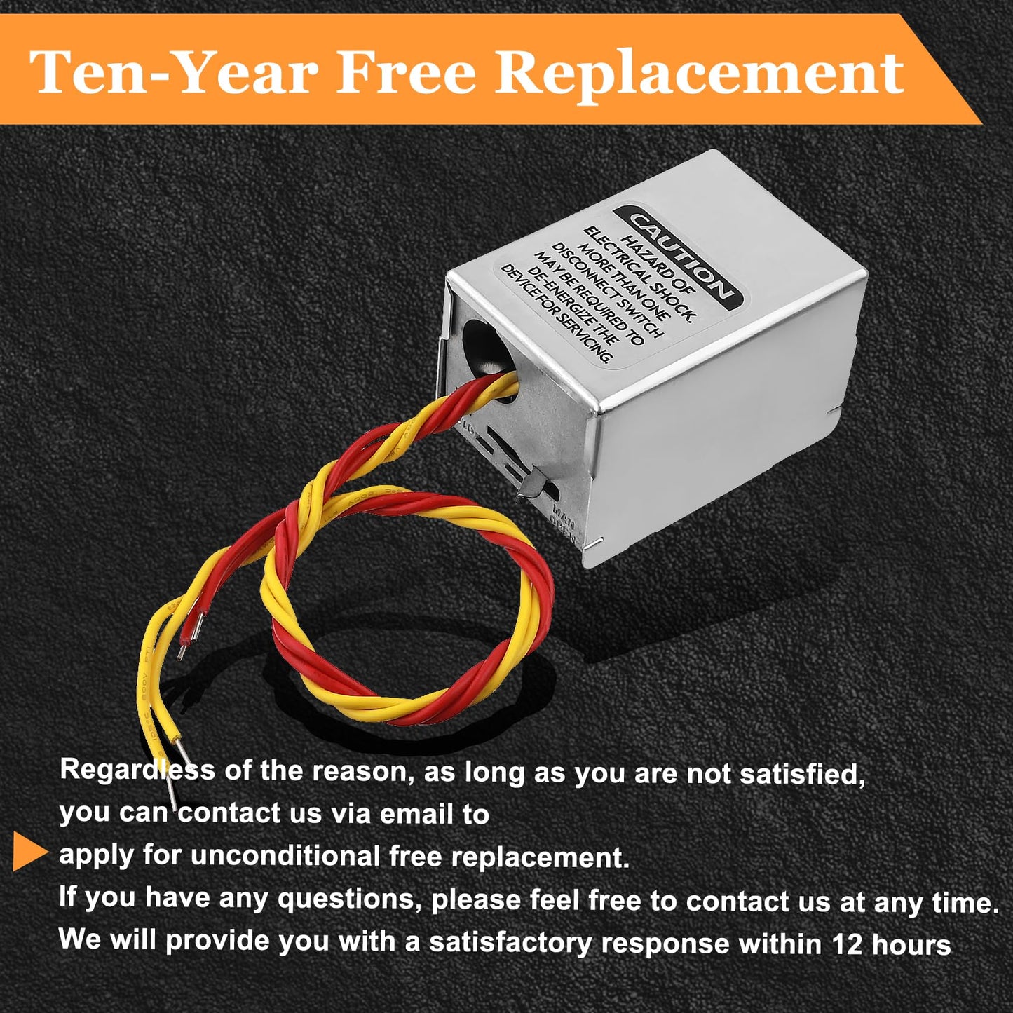 for v8043e1012 Zone Valve Honeywell, 40003916-026 Power Replacement Head, 40004850-001 (Lid Model) 2-Way 4-Wire, Normally Closed 24Vac 50/60Hz 18" Leads with End Switch for Honeywell Zone Valve Motor