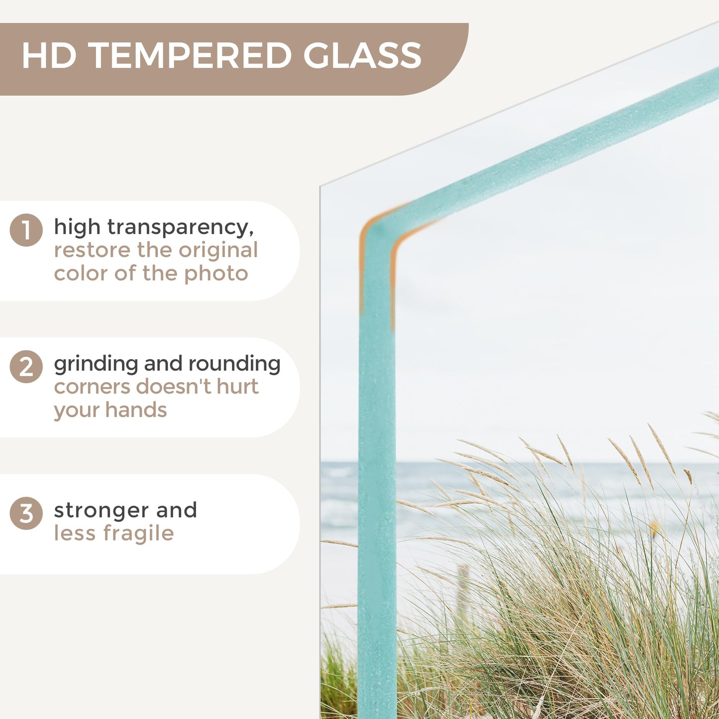 FLYJOE 12 x 12 Picture Frame | Solid Oak Wood Square Picture Frame | 12x12 Picture Frame With Mat For 8x8 | Tempered Glass And Hanging Hardware Included | 12 By 12 Picture Frame Wood (Walnut, 1 Pack)
