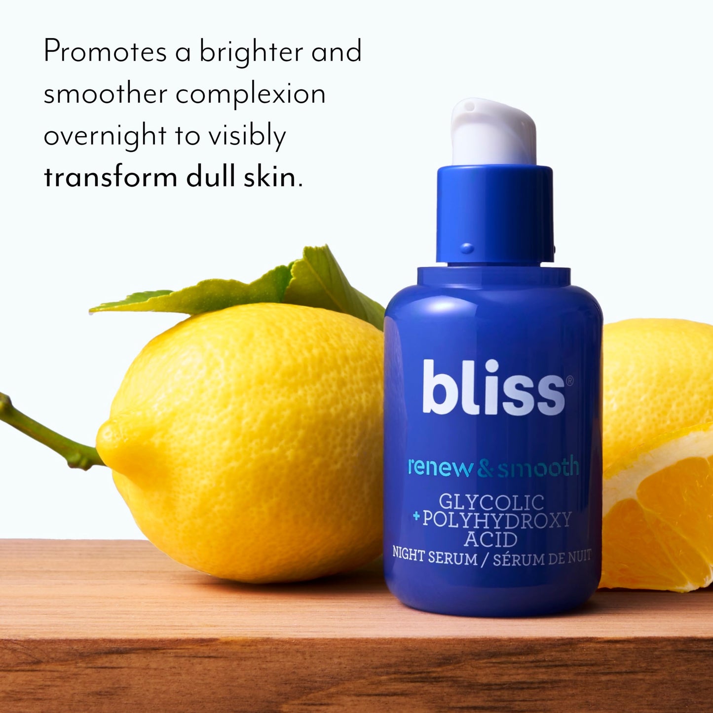 Bliss AM+PM Serum Duo: Glow & Hydrate with Vitamin C + Renew & Smooth with Glycolic Acid for 24-Hour Radiant, Hydrated Skin - Daily Skincare Routine Set