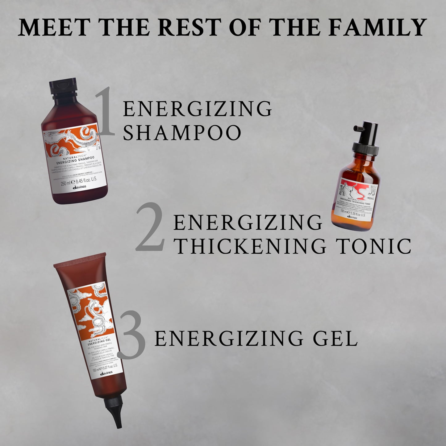 Davines Naturaltech ENERGIZING Gel, Revitalize Thin And Fragile Hair, Light Styling Effect, 5.07 Fl. Oz.