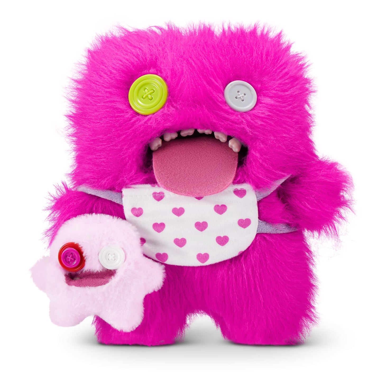 S001-PKC-FUGGLER-MINI Rascals-Series 1-Plush Oogah Boogah (Pink - Long Pile)-Window BOX-12PCS/12POLYBAG/CTN