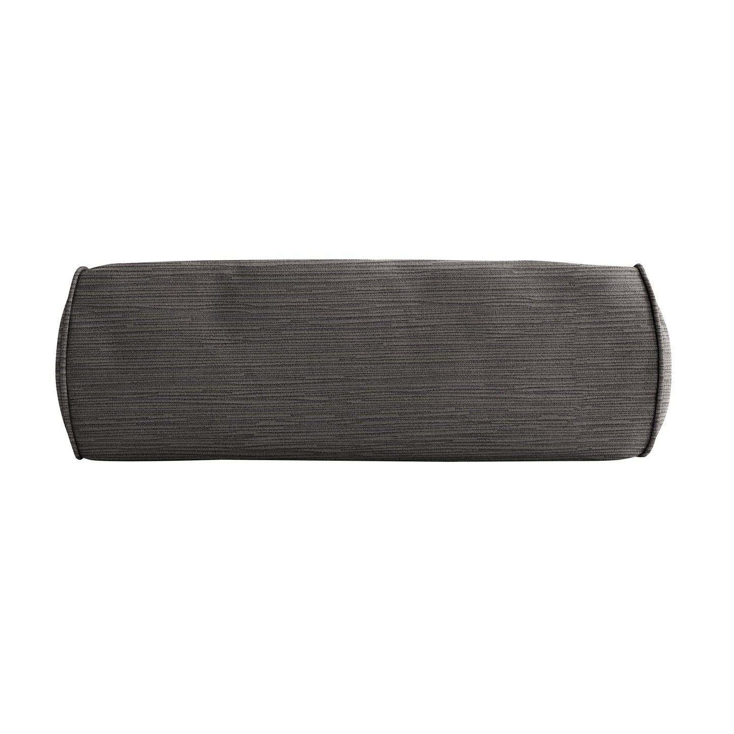 Sorra Home Corded Bolster Pillow, 20" x 8" x 8", Steel