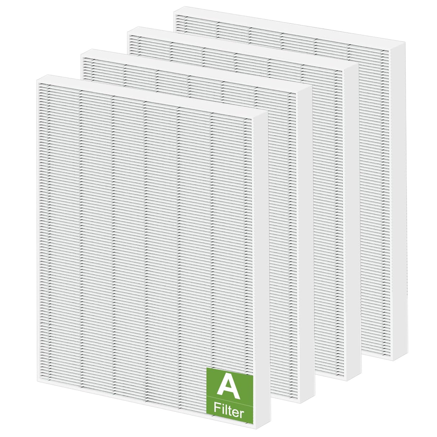 4 Pack 115115 Replacement Filter A Size 21 - Compatible with Winix PlasmaWave Air Purifier C535 5300 5300-2 6300 6300-2 P300 AM90 C909 9800，C535 Filter A