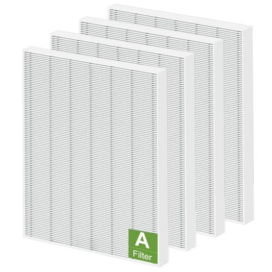 4 Pack 115115 Replacement Filter A Size 21 - Compatible with Winix PlasmaWave Air Purifier C535 5300 5300-2 6300 6300-2 P300 AM90 C909 9800，C535 Filter A