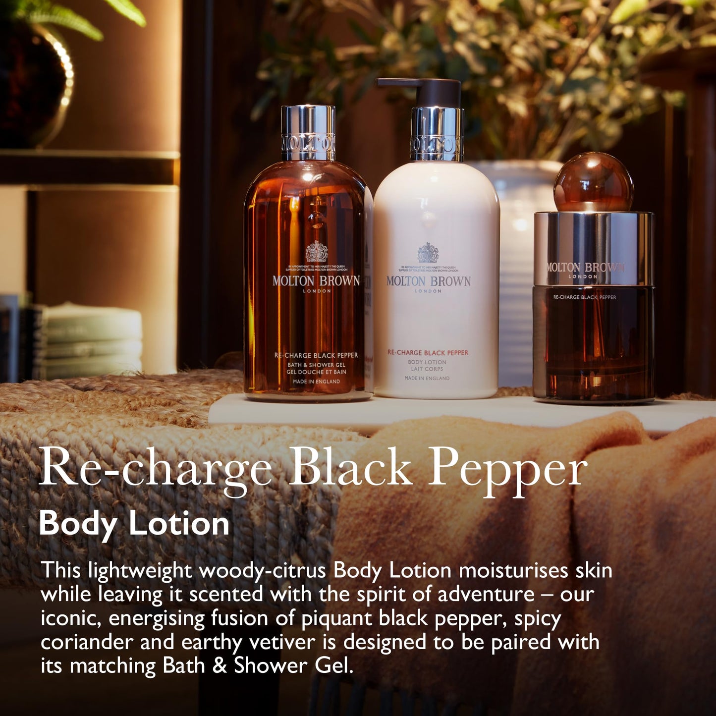 Molton Brown Re-charge Black Pepper Body Lotion 10 fl. oz.
