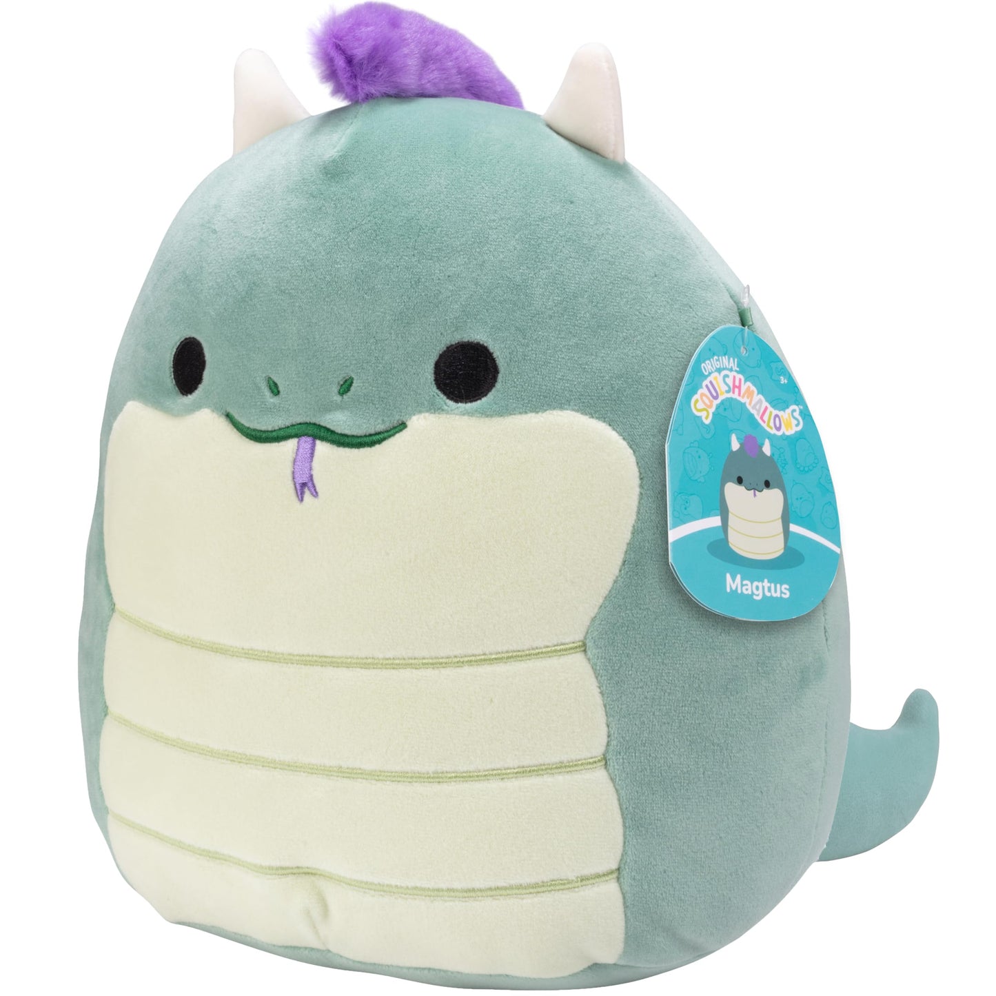 Squishmallows Original 10-Inch Magtus The Dragon - Official Jazwares Plush - Collectible Soft Squishy Stuffed Animal Toy - Add to Your Squad - Gift for Kids, Girls & Boys