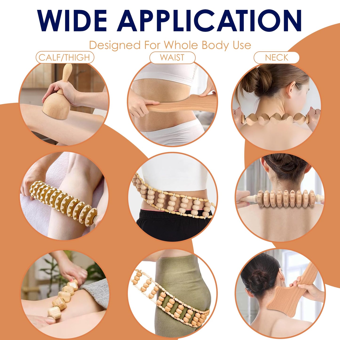 WONDERWOWAS Wood Therapy Massage Tools