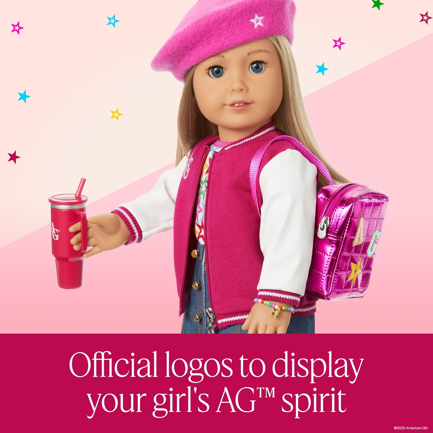 American Girl, Truly Me 18-inch Doll Accessories, AG Star Squad Mini Backpack & Accessories, for Ages 6+