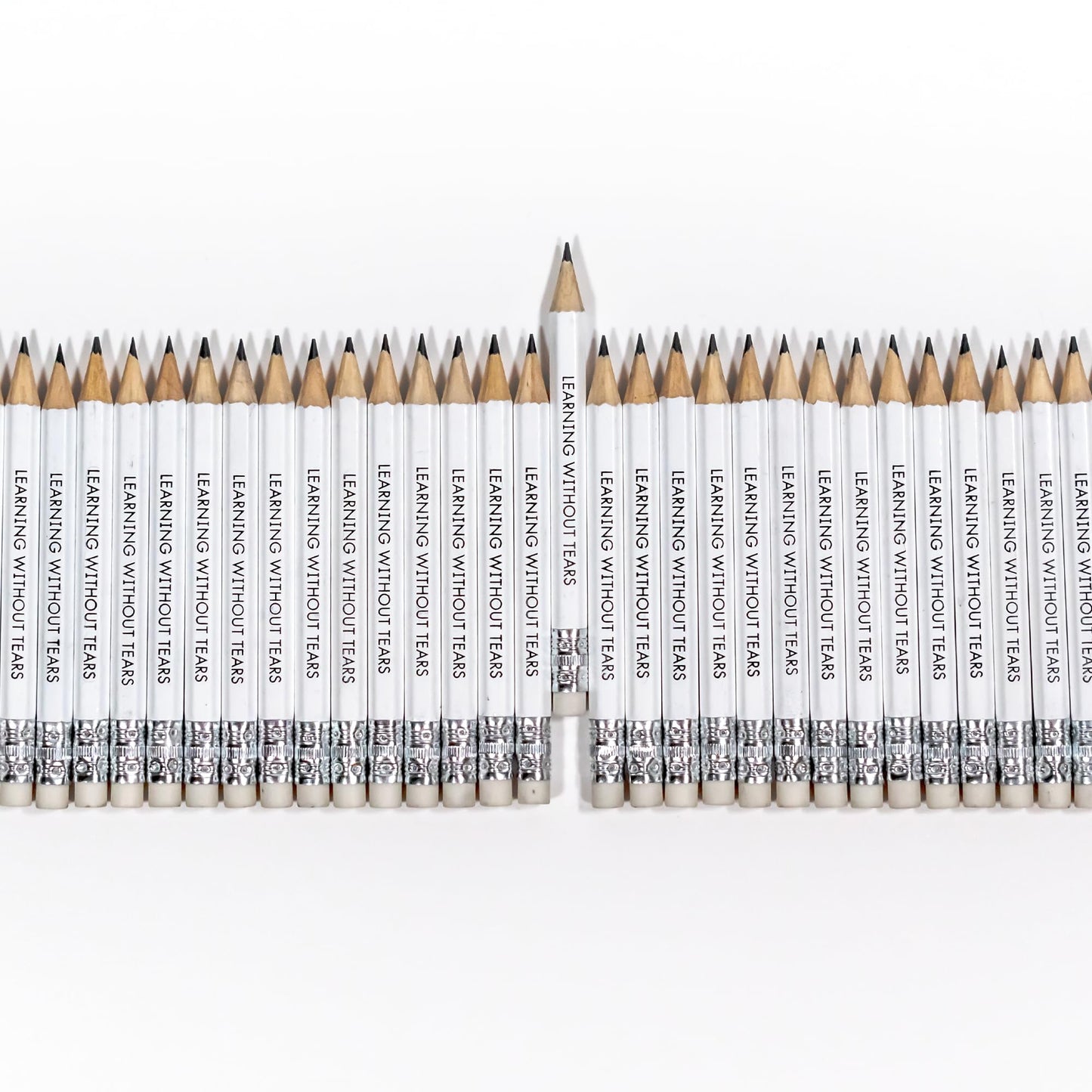 Handwriting Without Tears, Pencils for Little Hands, Age 5+, Kindergarten, 144#2 Graphite Pencils, Mini Pencils, Bulk School Supplies, Tutoring, Writing