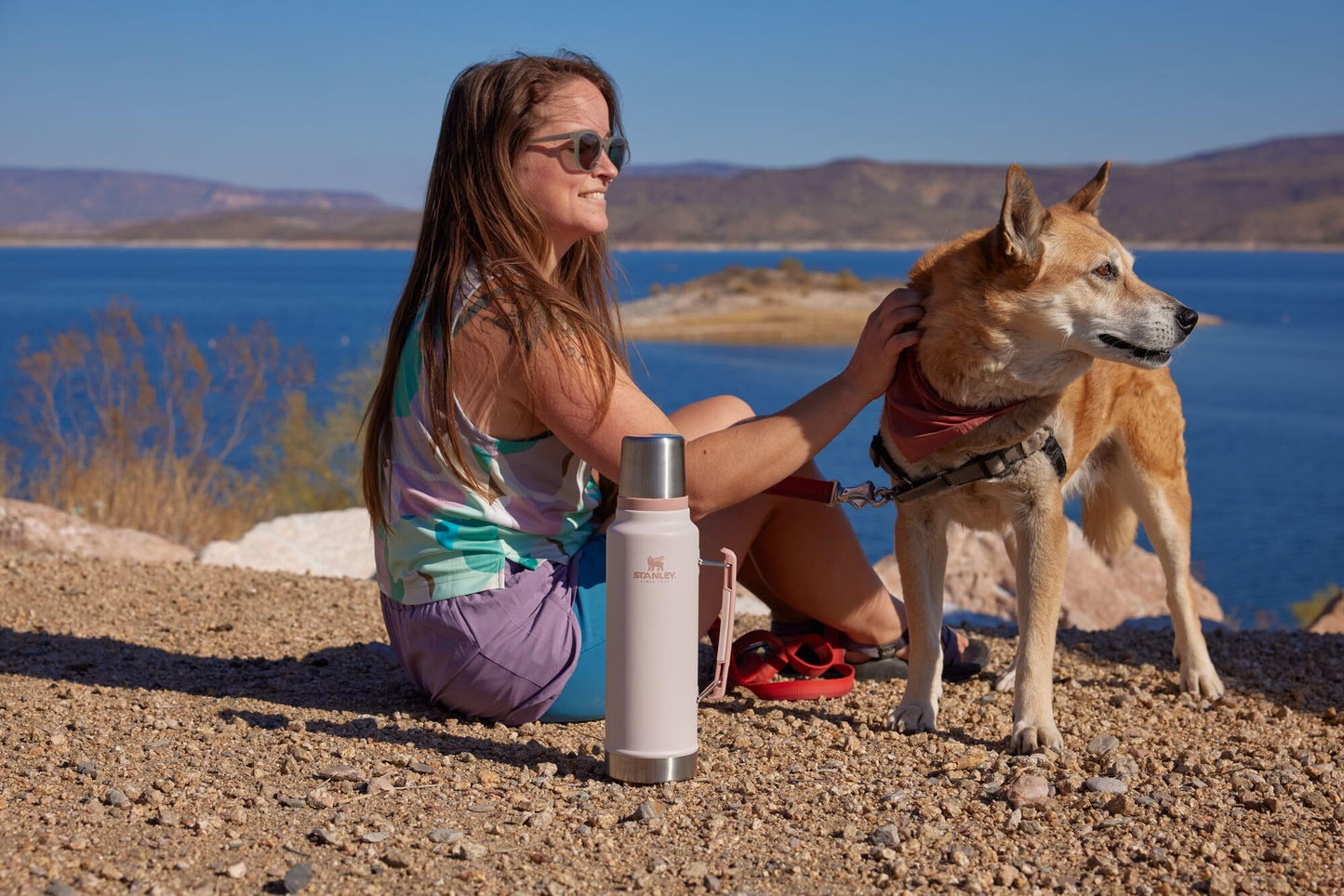 Stanley Classic Legendary Vacuum Bottle 1.5 qt | Wide Mouth with Leakproof Cup Lid | Keep Drinks Hot or Cold | Packable for Travel | Insulated Stainless Steel Thermal Bottle | BPA-Free | Rose Quartz