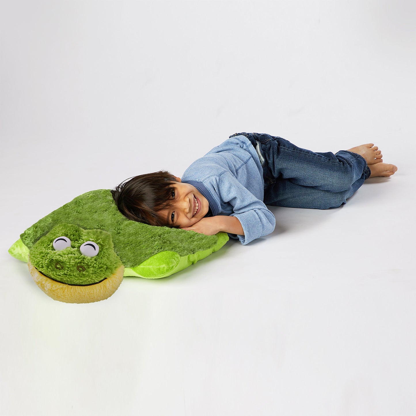 Pillow Pets Friendly Frog Stuffed Animal - 18" Stuffed Animal Plush Toy, Green