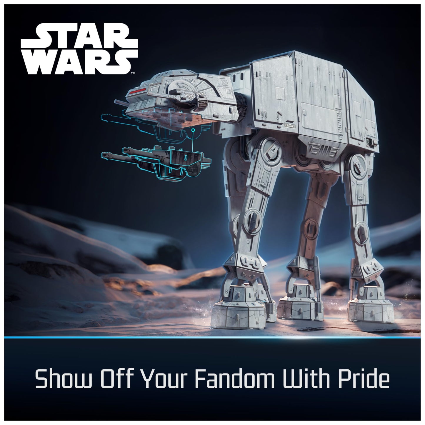 4D Build, Star Wars Imperial at-at 3D Model Kit, Star Wars Collectibles & Desk Decor, Adult Puzzle, Building Toys, 3D Puzzles for Adults & Teens, 238 Pieces, for Ages 12 & Up