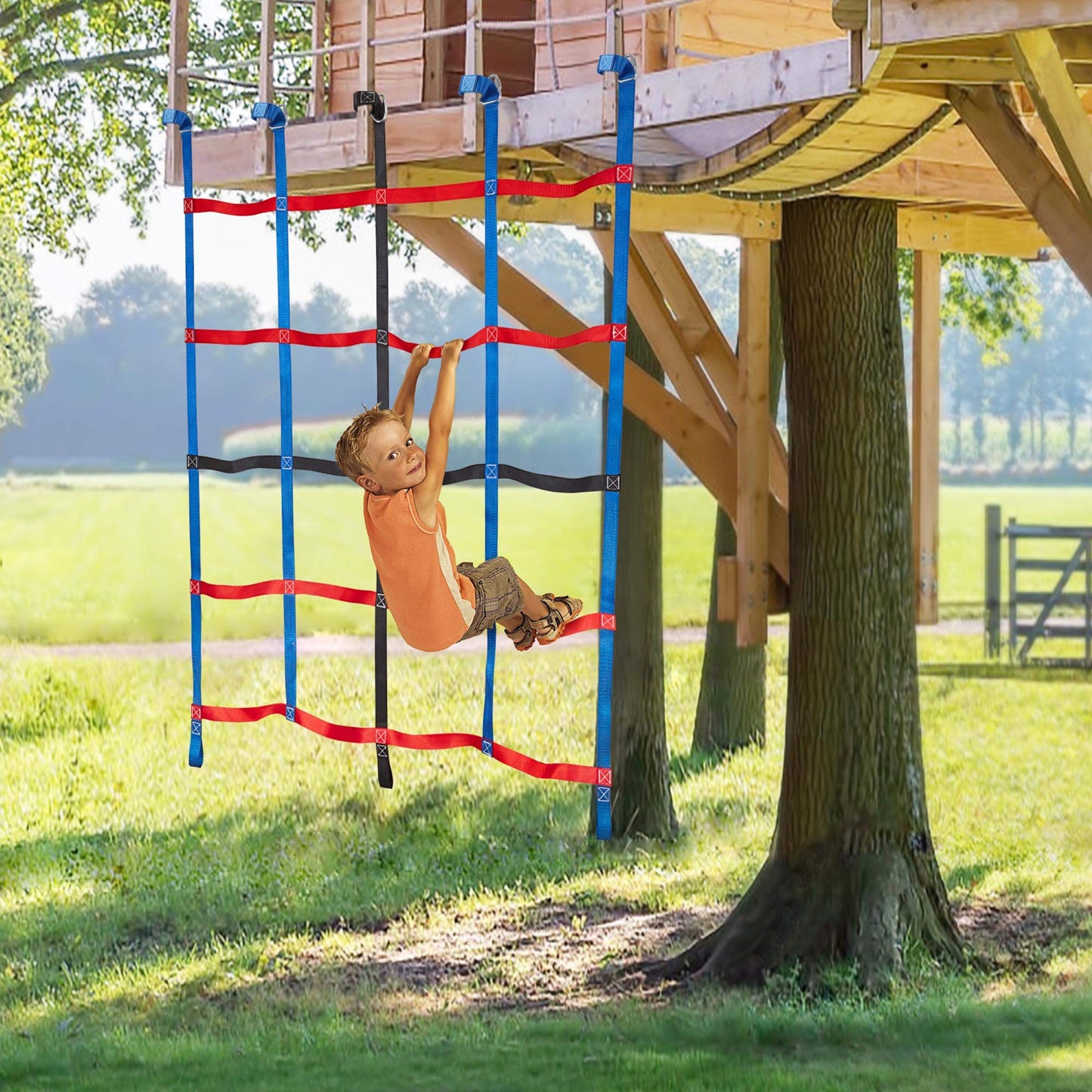 MONT PLEASANT Climbing Net for Kids Outdoor, Climbing Cargo Net, Playground Accessories, Kids Climbing Net Swingset Accessories for Jungle Gyms Playground Obstacle Course Training for Outdoor