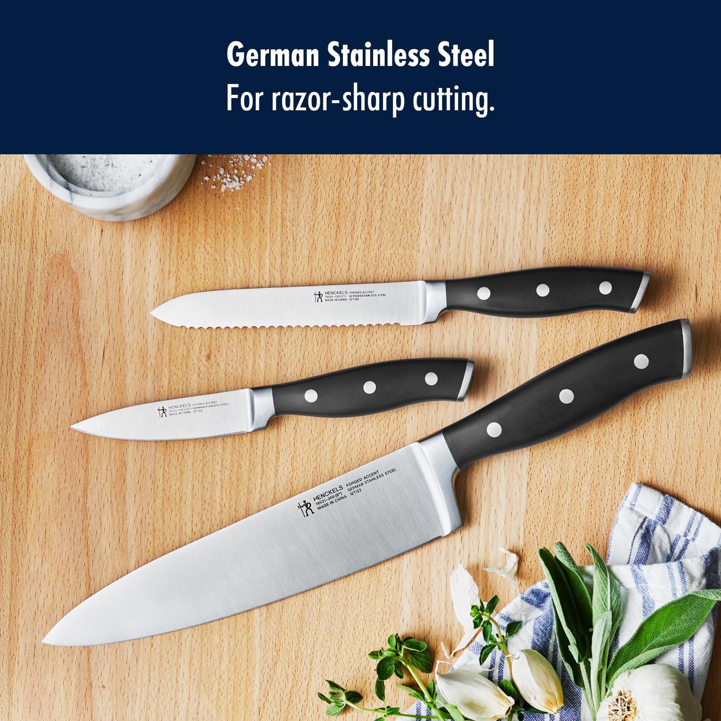 Henckels Forged Accent 8-inch Chef's Knife, Black