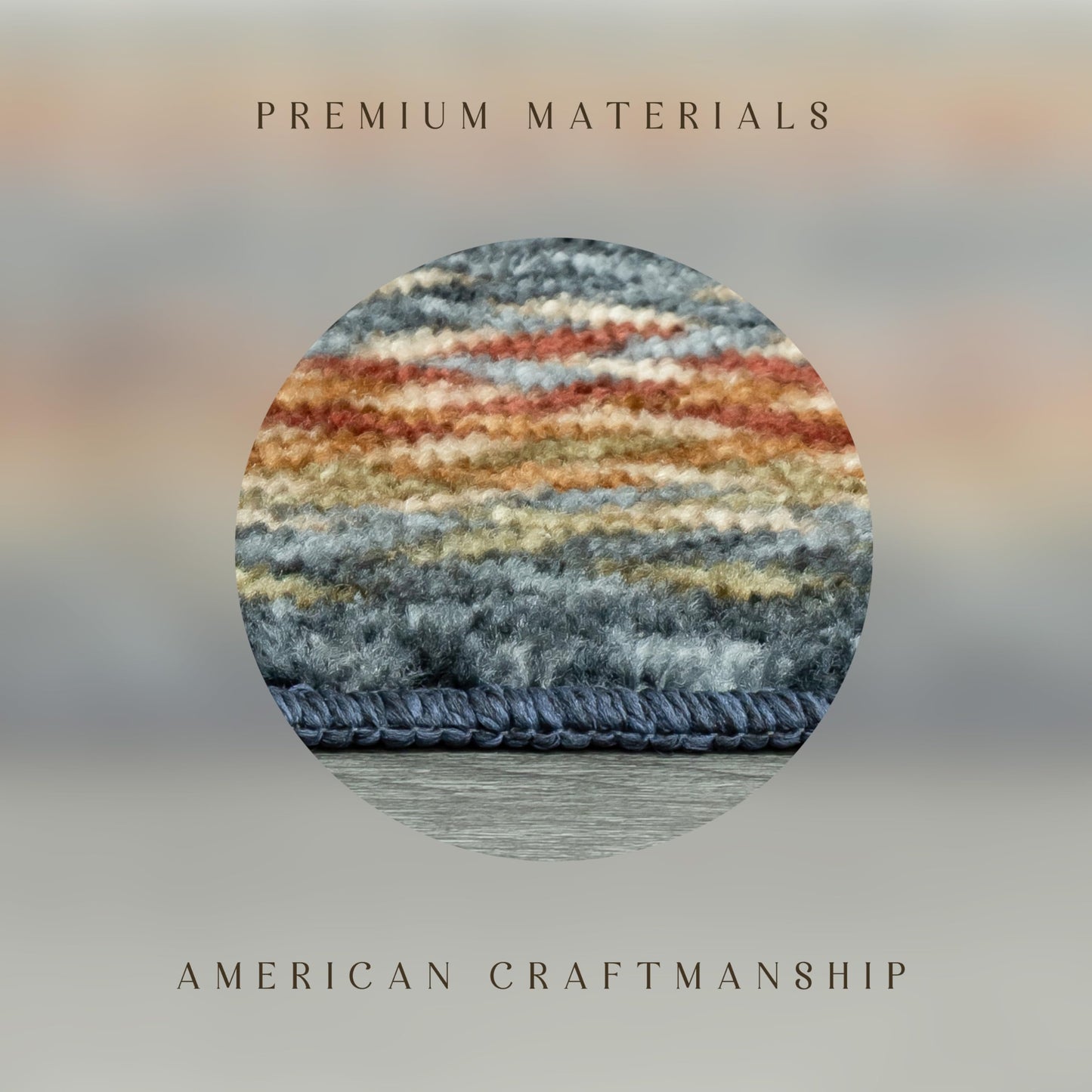 Maples Rugs Marion Bohemian Braided-Style Print Runner Rug – Made in USA – Washable, Non-Slip Indoor Runner for Hallway, Kitchen, and Laundry Room, 2' x 6', Multi-Color