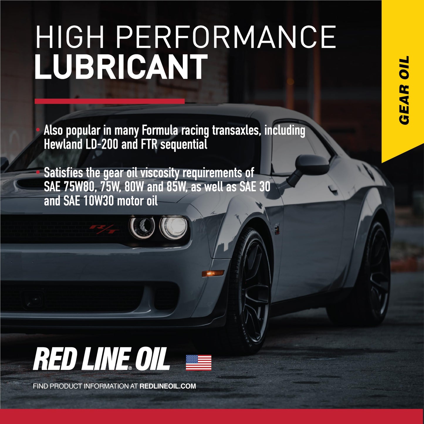 Red Line 50104 75W85 GL-5 Full Synthetic Gear Oil for Hypoid Limited Slip Differentials - 4 Quarts