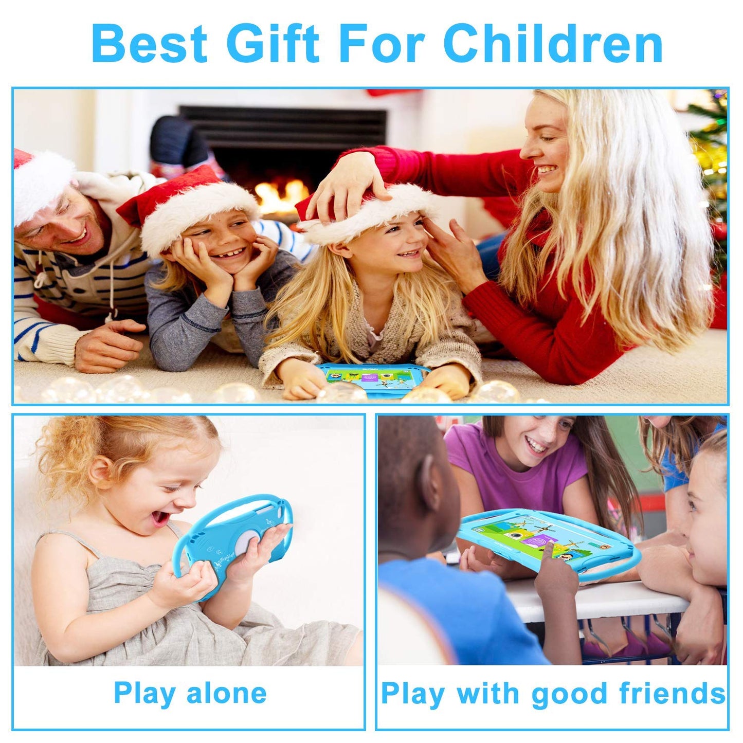 Kids Tablet 7inch Tablet for Kids Android Toddler Tablet 32GB Tablet for Toddlers APP Preinstalled & Parent Control Kids Learning Tablet Kid-Proof Case with Handle,Netflix YouTube