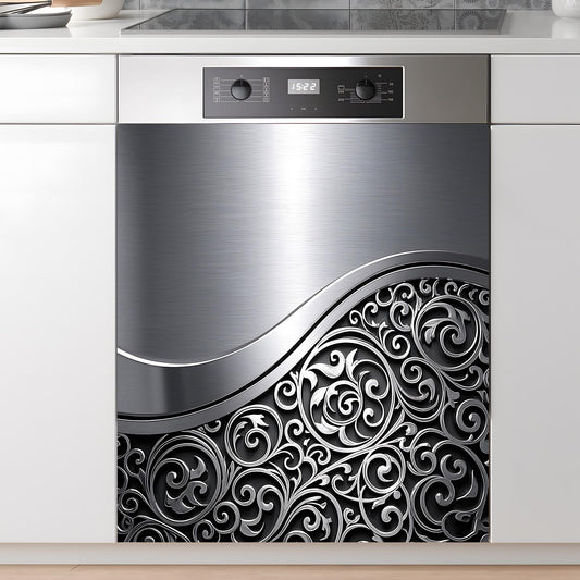 AOHMPT Dishwasher Magnet Sticker Cover Panel Decal Refrigerator Magnetic Sticker Decorative for Kitchen Decoration,Fridge Door Cover,Home Appliances Decor Stickers 23"x26"