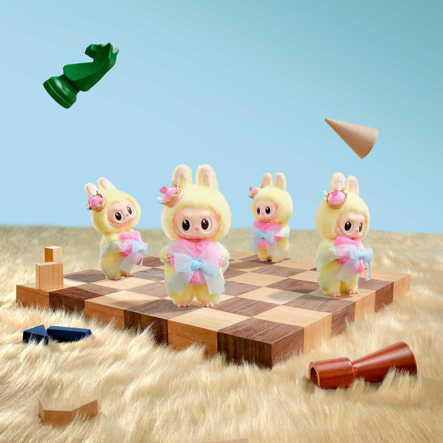 POP MART The Monsters Let's Checkmate Series-Vinyl Plush Hanging Card, LABUBU Toys for Modern Home Decor, Collectible Toy Set for Desk Accessories, 1PC