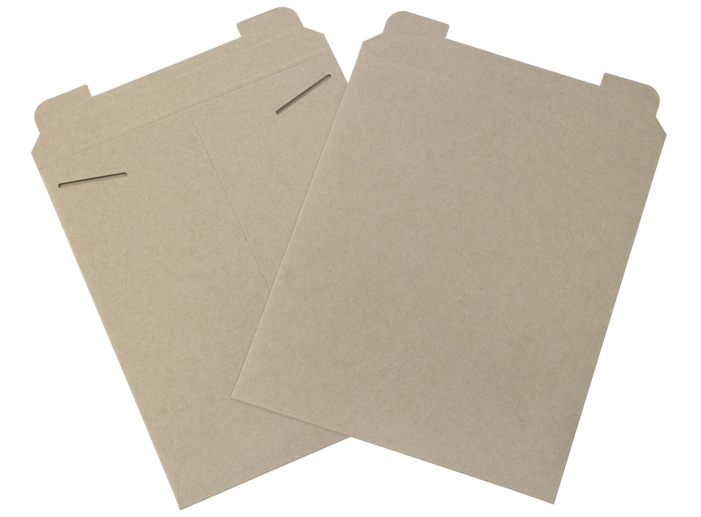 Aviditi 12 3/4" x 15" Stayflats Rigid Flat Mailers, Kraft, For Keeping Documents, Photos, and Artwork Protected During Shipping (100 Pack)