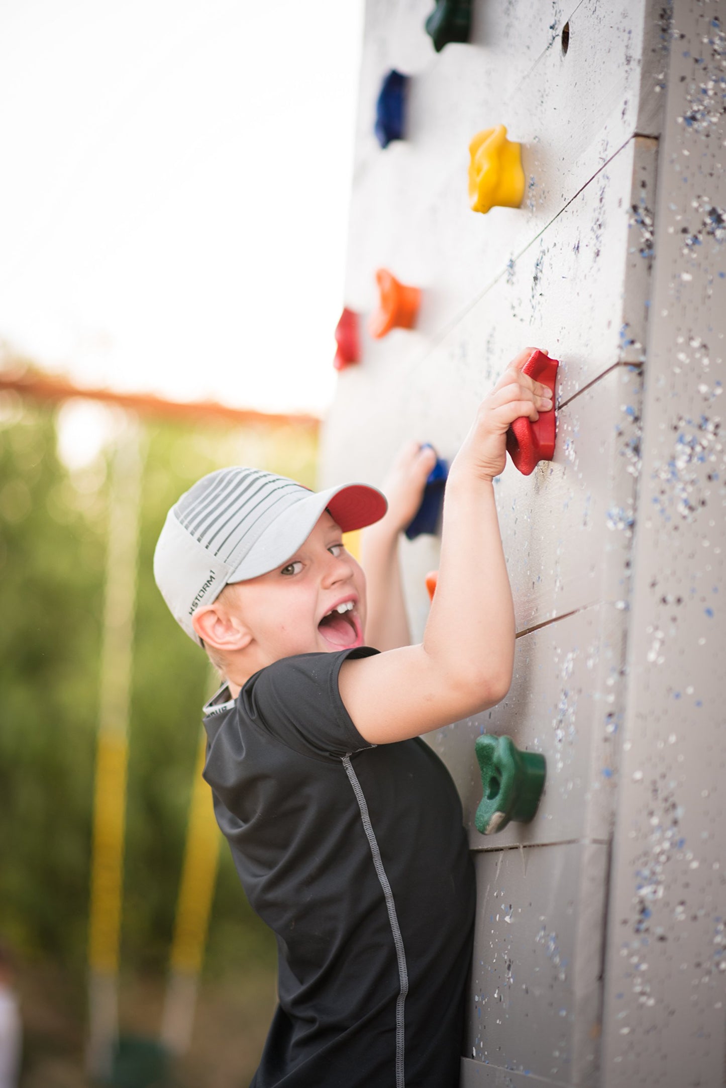 Squirrel Products 20 Extra Large Deluxe Rock Climbing Holds with Mounting Hardware - DIY Rock Wall Comes with Mounting Hardware - Ages 3+