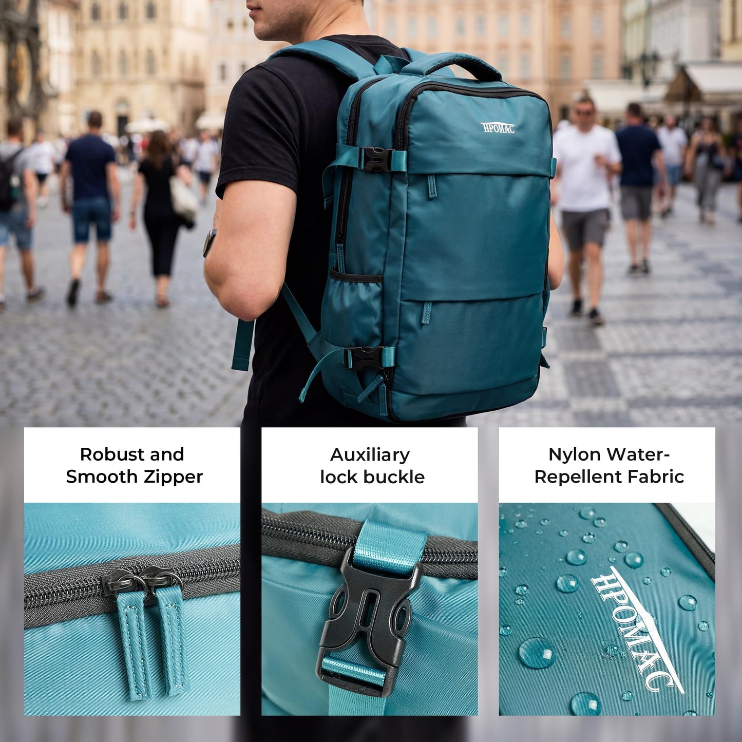 Vacuum Compression Backpack, Carry on Sealed Travel Backpack with Vacuum System and Pump, Fathers Day, Birthday Gifts for Traveler Expands to 40L Packing Capacity, Fits 17” Laptop &2–5 Days of Clothes
