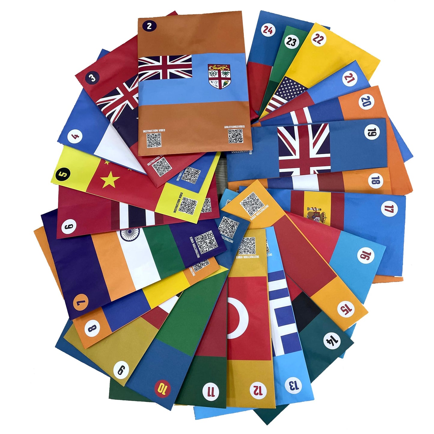My World Advent Calendar 2025 - visit 24 countries, explore different cultures, create original Arts & Crafts from each country! Ages 9+ Includes a Printed Guide. Ages 9+