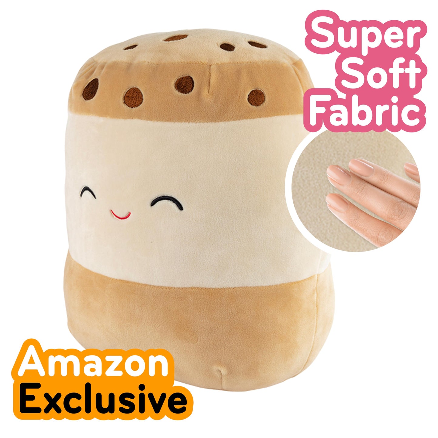 Squishmallows Original 10-Inch Koako The Ice Cream Sandwich - Official Jazwares Plush - Collectible Soft & Squishy Stuffed Animal Toy - Add to Your Squad - Gift for Kids, Girls & Boys
