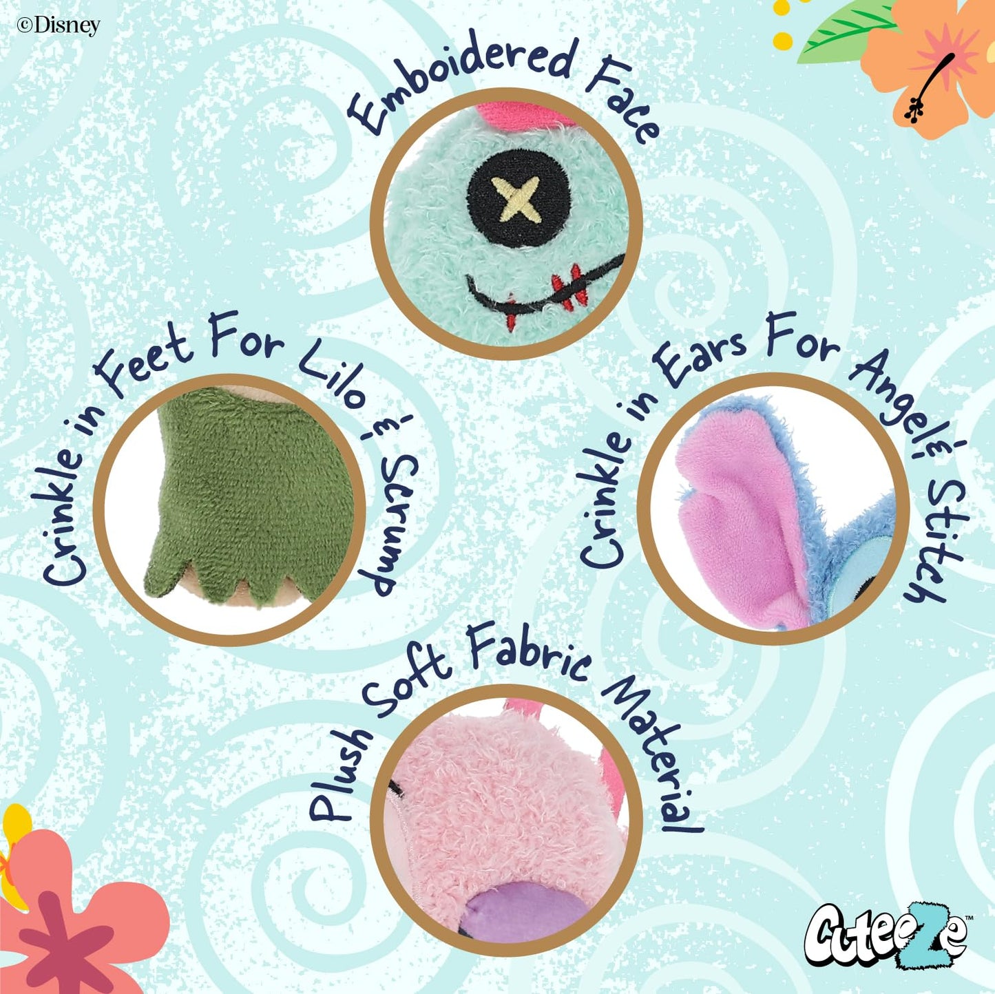 KIDS PREFERRED Lilo and Stitch 4 pc Cuteeze Set