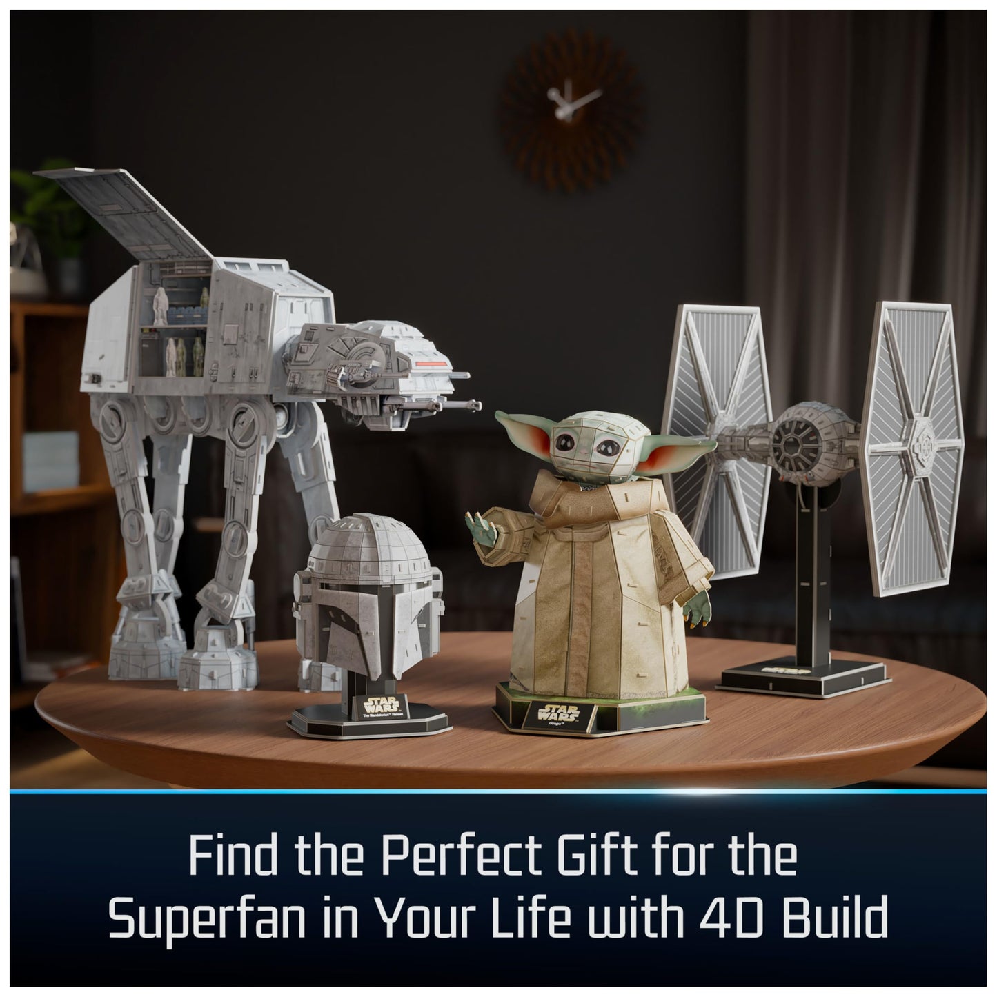 4D Build, Star Wars Imperial at-at 3D Model Kit, Star Wars Collectibles & Desk Decor, Adult Puzzle, Building Toys, 3D Puzzles for Adults & Teens, 238 Pieces, for Ages 12 & Up